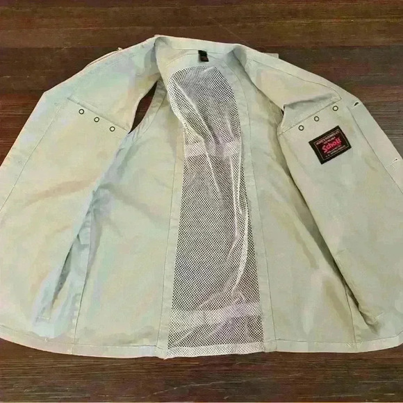 Schott Vest Men Sz Sm/med Survival Utility Cargo Civilian & Military Tan Pockets - Picture 3 of 6